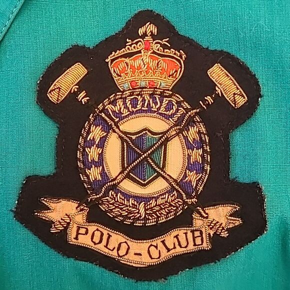 Vintage MONDI POLO CLUB BLAZER Size XS WOMEN SPORT Turquoise Blue Gold Buttons - Picture 12 of 14